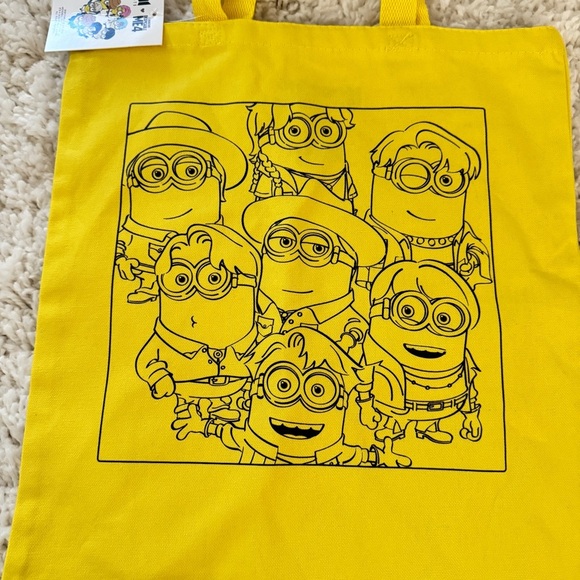 NEW BTS X Despicable Me 4 Canvas Tote Bag - Picture 3 of 5